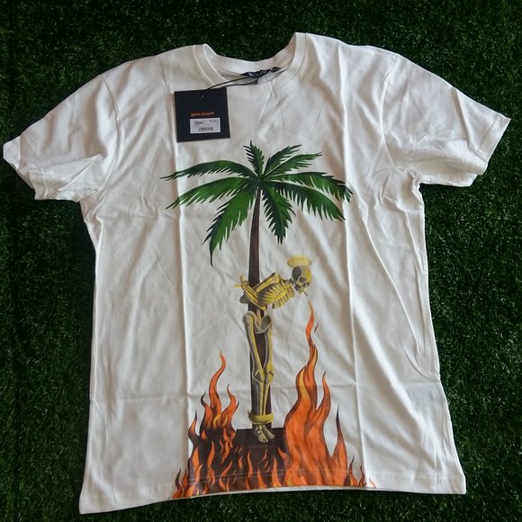 palm angels palm tree shirt